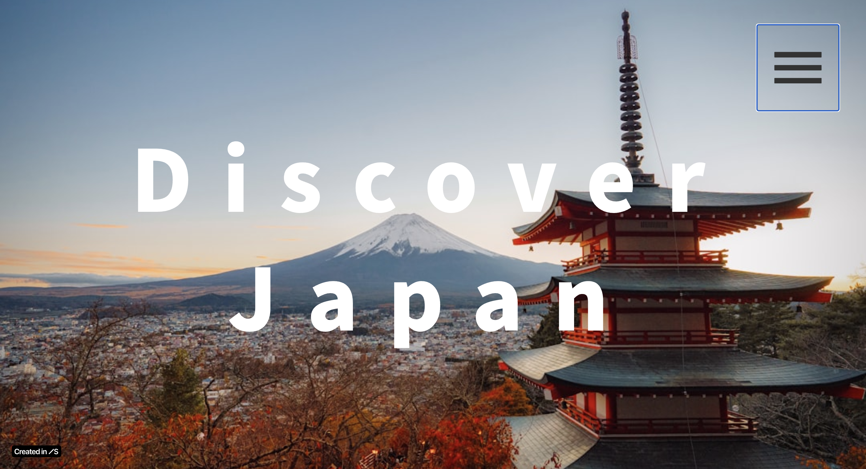 A Screenshot of Discover Japan Website